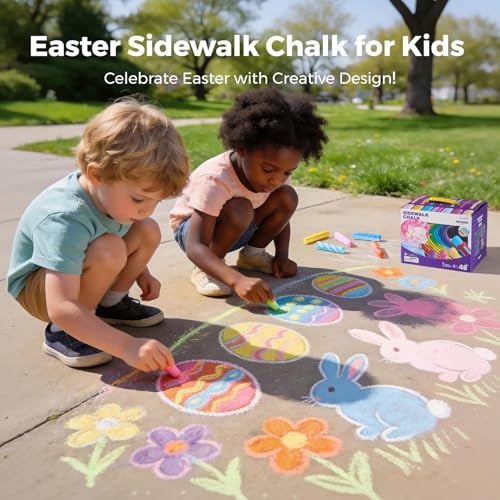 51 PCS Sidewalk Chalk for Kids (51 Count)