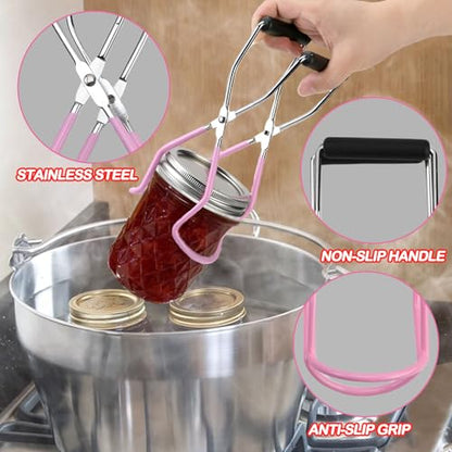 Canning Supplies Starter Kit with Stainless Steel Canning Rack and Accessories Tools
