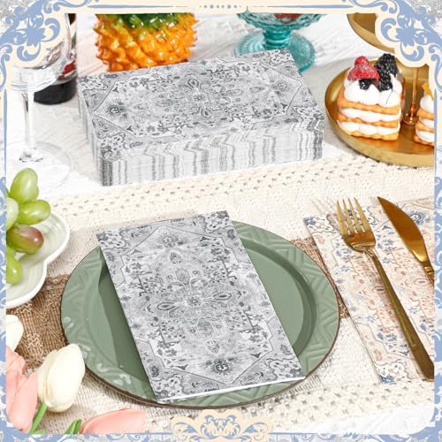 100 Pcs Boho Napkins Paper Guest Towels (100 Count)