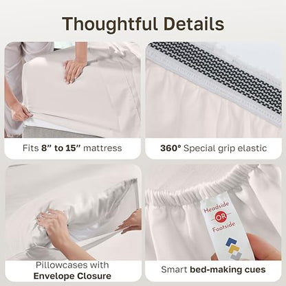 100% Organic Cotton Full Bed Sheets