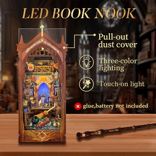 Magic Book Nook Kit with Remote Wand