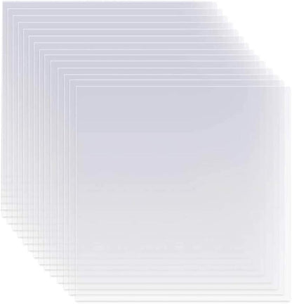 EGOSKY 26 Pack 6 Mil Mylar Sheets, 12" x 12" Clear Blank PET Blank Stencil Material, Make Your Own Stencil for Silhouette, Cricut Vinyl