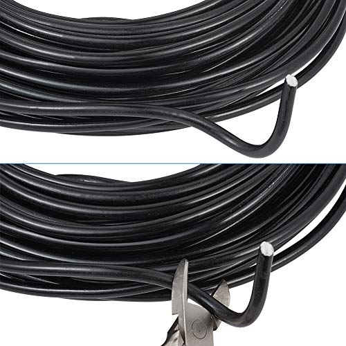 52 Feet 4mm Black Aluminum Wire Bendable Metal Craft Wire for Beading Sculpting Jewelry Making (52 Foot)