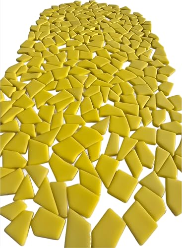 Irregular Glass Mosaic Tiles Bulk 500g Glossy and Iridescent Mosaic Glass Tiles for DIY Projects and Arts and Crafts Solid Colors and Mixes (263 Count)