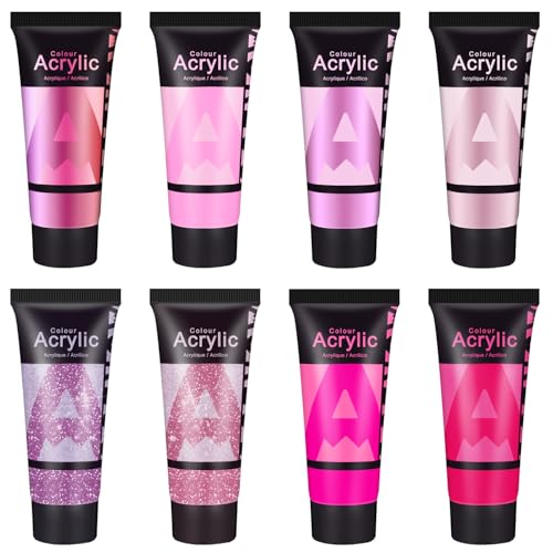 Pink Acrylic Paint Set (5.68 Fl Oz)