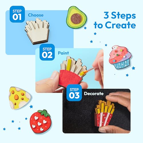 12 pcs Wooden Magnets (12 Count)