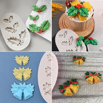 4PCS Christmas Fondant Molds (4 Count)