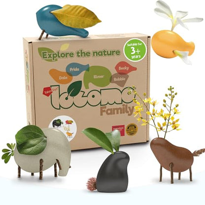 Wooden Animal Figures Locomo Family III for Nature