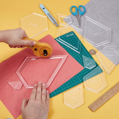 16 Sizes Jewel Quilting Template (16 Count)