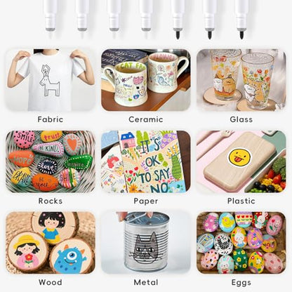 Acrylic Paint Markers for Cricut Maker 4 (7 Count)