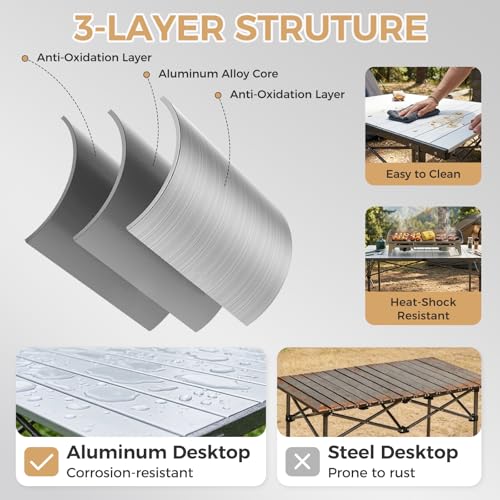Large 53.5" Folding Camping Table