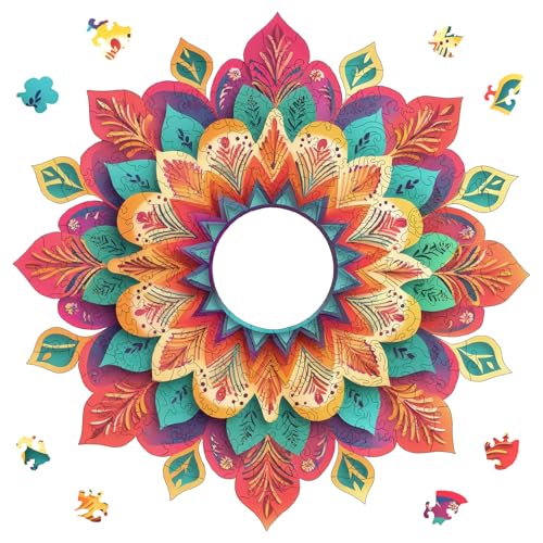 Mandala Wooden Puzzle (500 Count)