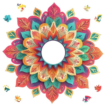 Mandala Wooden Puzzle (200 Count)