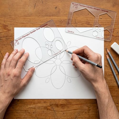 Fibonacci 6" Oval Drawing Template