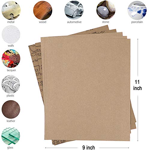 9x11 inch 5 Sheets Sandpaper (5 Count)