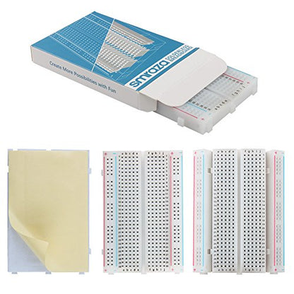 298 Pieces Electronics Starter Kit with Breadboard for Arduino (176 Count)