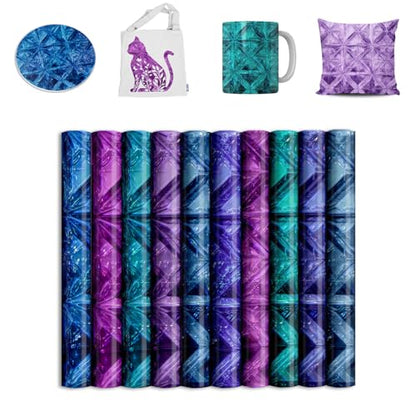 Purple Crystals Transfer Sheets