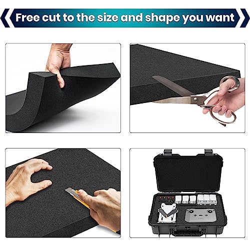 3 Pcs 16 x 12 x 2 Inches Foam Inserts for Cases (3 Count)
