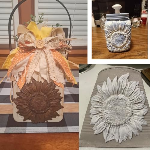 Oversized Sunflower Silicone Mold Leaves Fondant Mold
