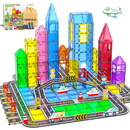 106Pcs Christmas Magnetic Tiles (106 Count)