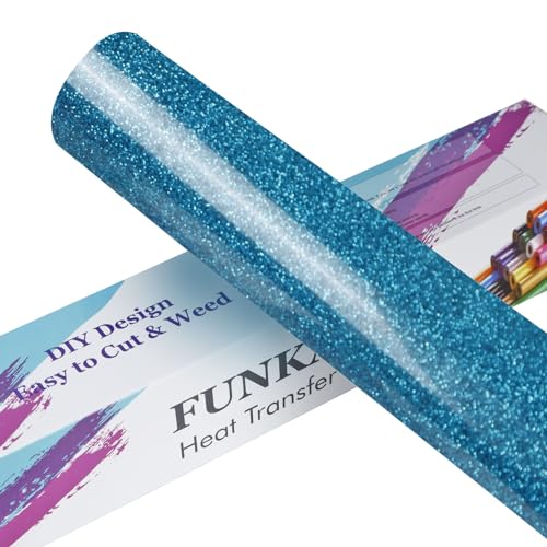 Glitter Blue HTV Heat Transfer Vinyl Rolls