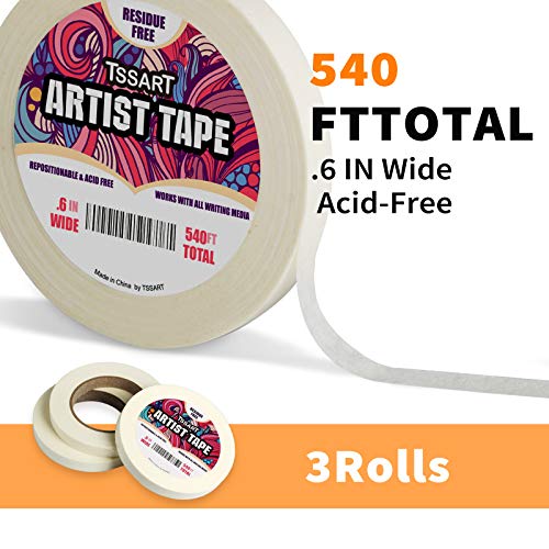 3 Pack White Artist Tape (3 Count)