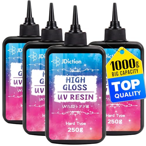 UV Resin 1000g High Gloss Clear Hard Resin for Jewelry Making (35.27 Ounce)