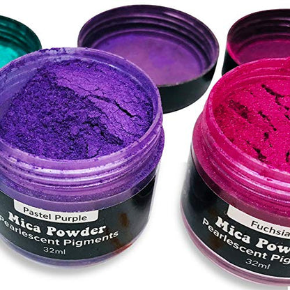 Mica Powder Pigment Powder for Epoxy Resin (25.9692 Fl Oz)