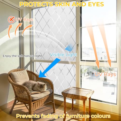 Window Privacy Film Decorative Non