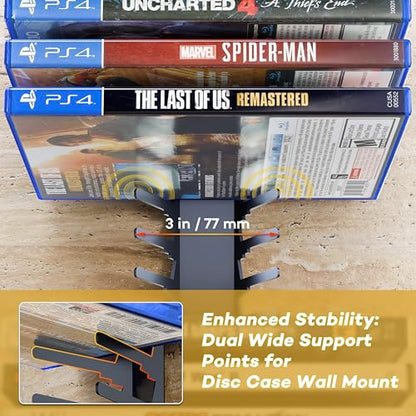 Video Game Storage Wall Mount Game Case Holder (144 Count)