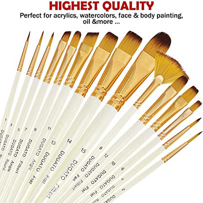Paint Brush Set 15 pc (15 Count)