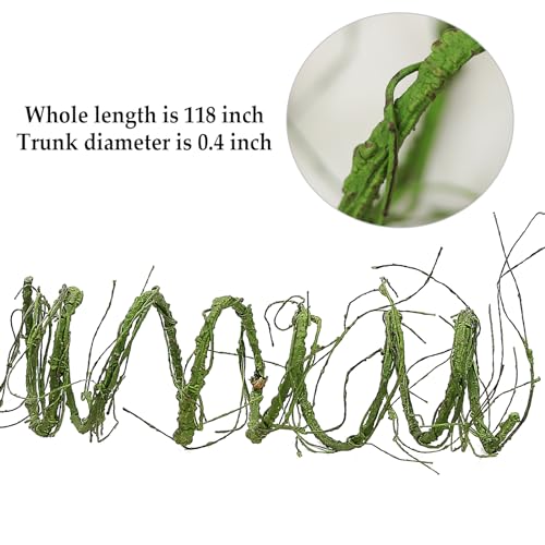 118" S Green Grapevine Garland Fake Tree Branches Willow Twigs