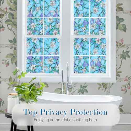 Stained Glass Window Privacy Film (19.38 Sq Ft)