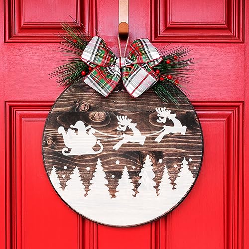 Christmas Stencils for Crafts Reusable 12" Christmas Stencils for Door Mats (14 Count)