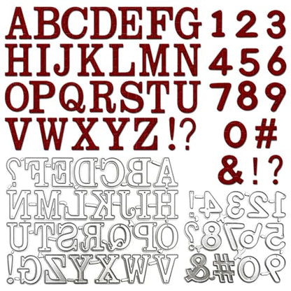 Letters and Number Metal Cutting Dies for Card Making