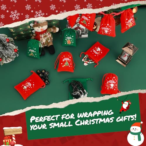 Christmas Bags with Drawstring (7.0548 Ounce)
