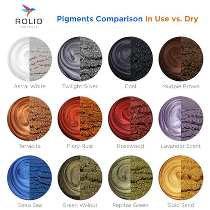 Mica Powder Color Pigment Set (12 Count)