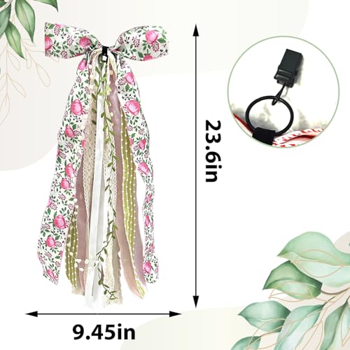 Large Flower Ribbon Bow for Wreath