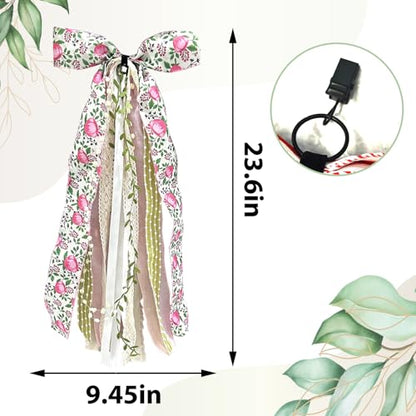 Large Flower Ribbon Bow for Wreath