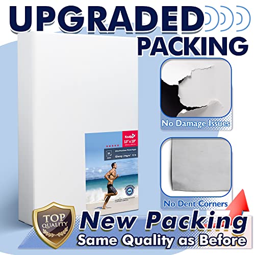 Photo Paper Resin Coated 13x19 In Glossy Photo Printer Paper 72lb (50 Count)
