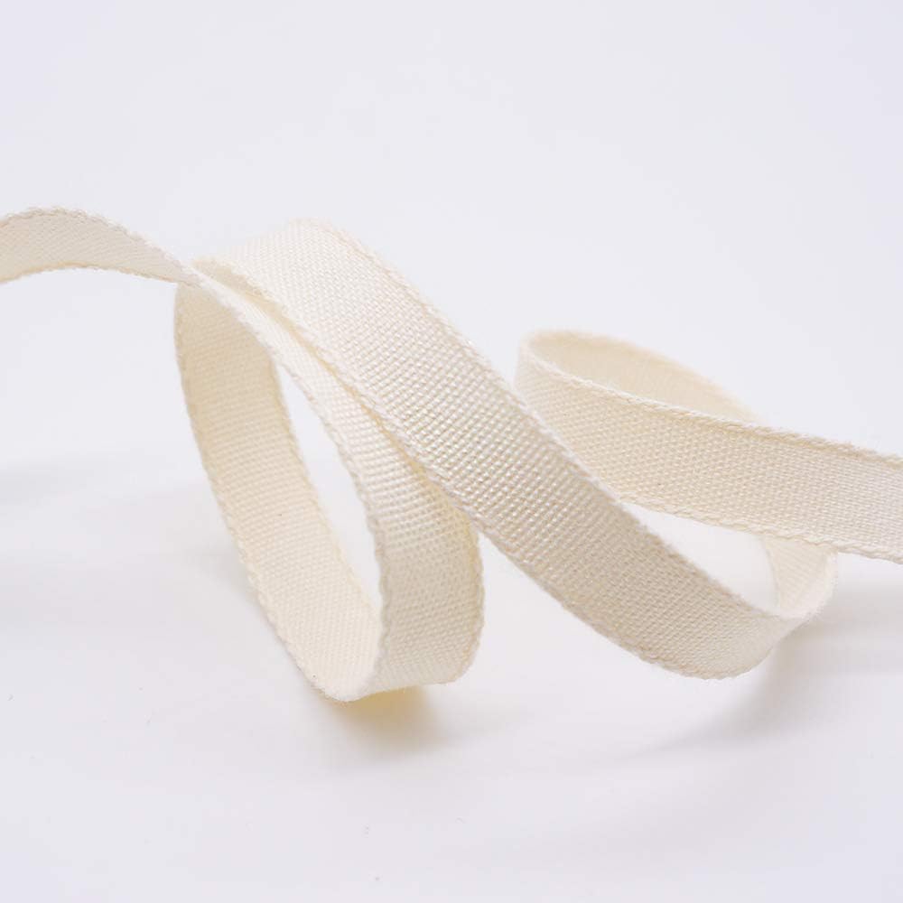 CT CRAFT LLC Ivory Cotton Ribbon 3/8" x 10 Yards for Home Décor Gift Present Wrapping DIY Crafts Birthday Wedding Bouquet Christmas - Crafty Corner