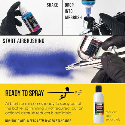 Opaque Bright Yellow Acrylic Airbrush Paint