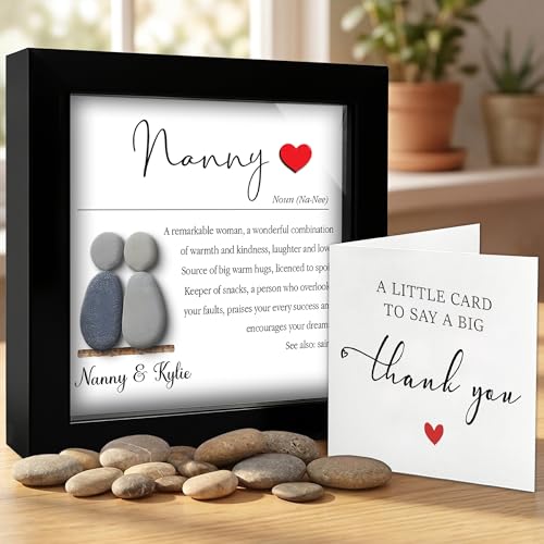 Personalized Grandma Pebble Art Frame