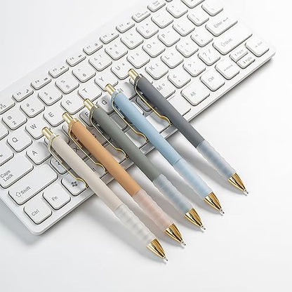 Ballpoint Pens Black Medium Point 1mm with Super Soft Grip Ball Point Pen for Men Women Retractable (18 Count)