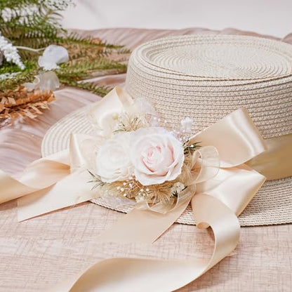 Nude Satin Ribbon 1 inch x 50 Yards