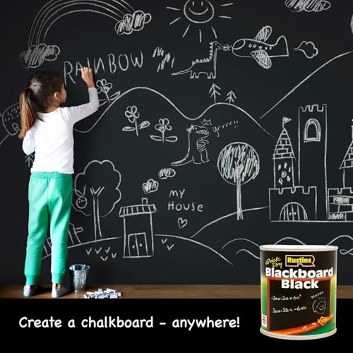 Quick Dry Blackboard Black Paint 1L (33.81 Fl Oz)