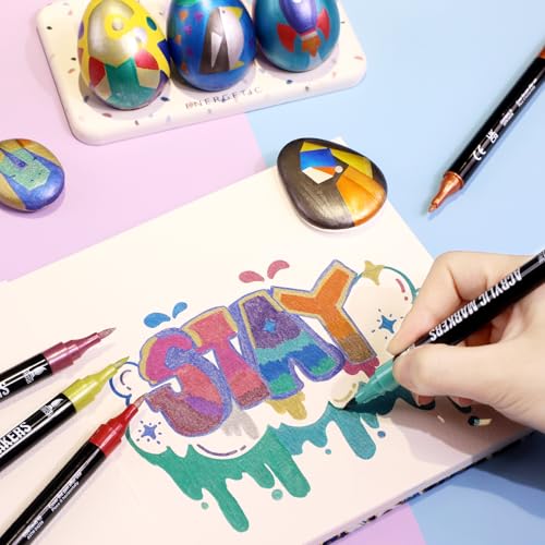 Metallic Acrylic Paint Markers (24 Count)