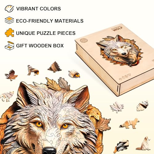 Wooden Puzzle for Adults (70 Count)