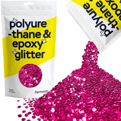 Resin Glitter Dark Rose Pink 100g Super Chunky (3.5 Ounce)