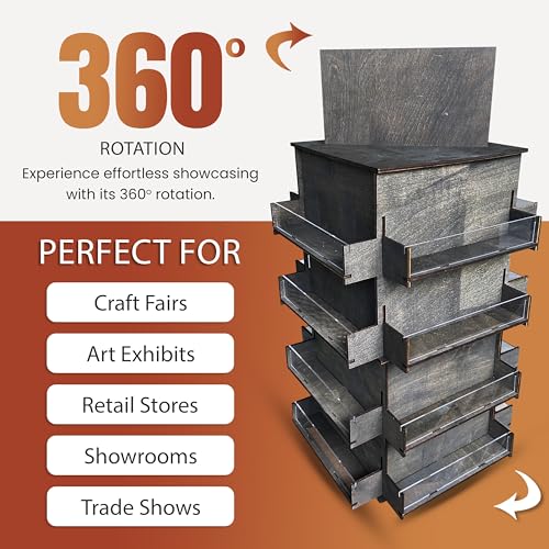 4 Sided Rotating Display Stand